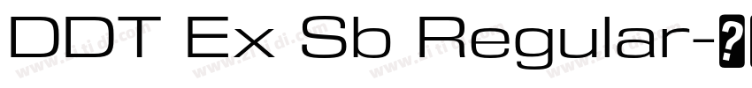 DDT Ex Sb Regular字体转换